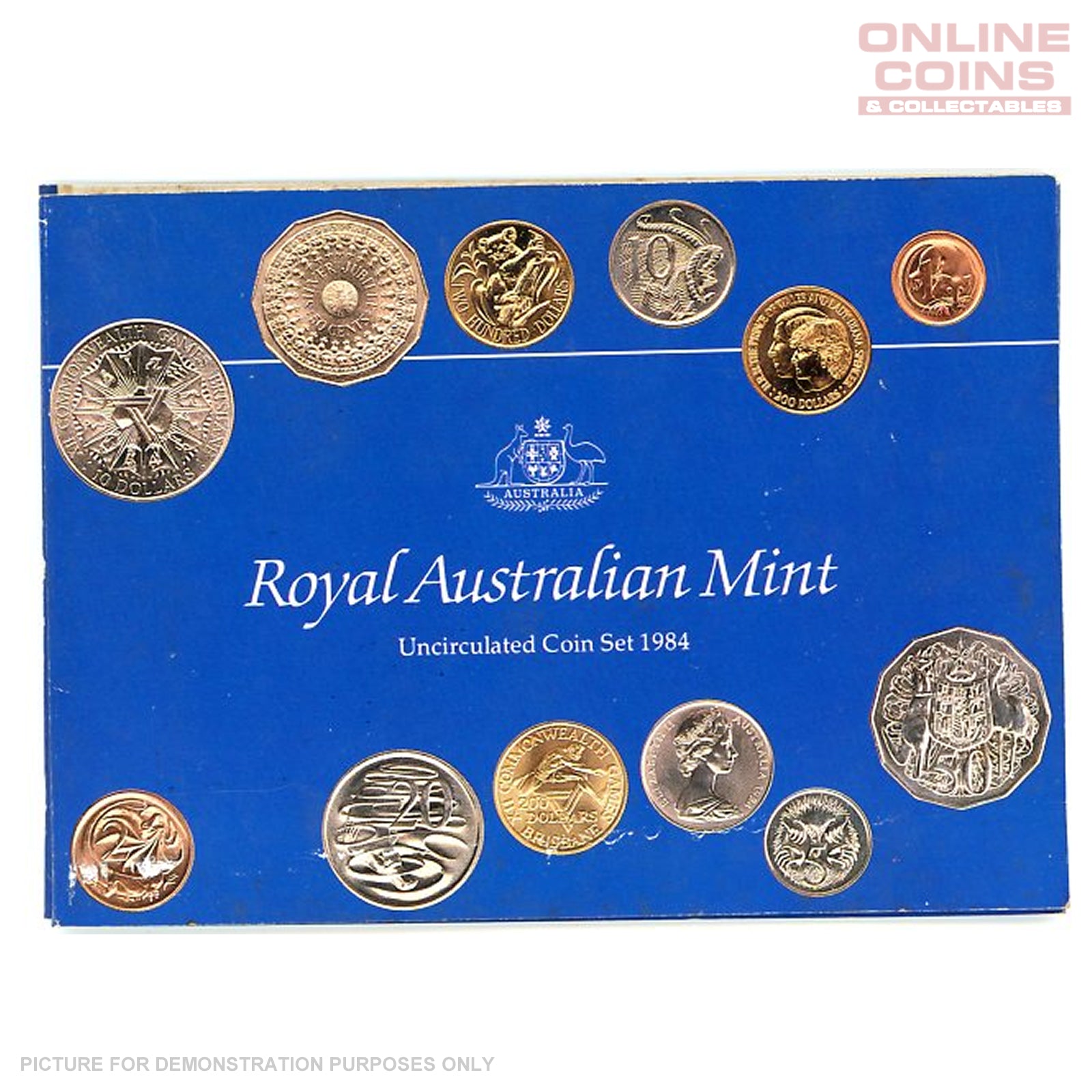 1984 Six Coin Uncirculated Year Set - Clear Plastic